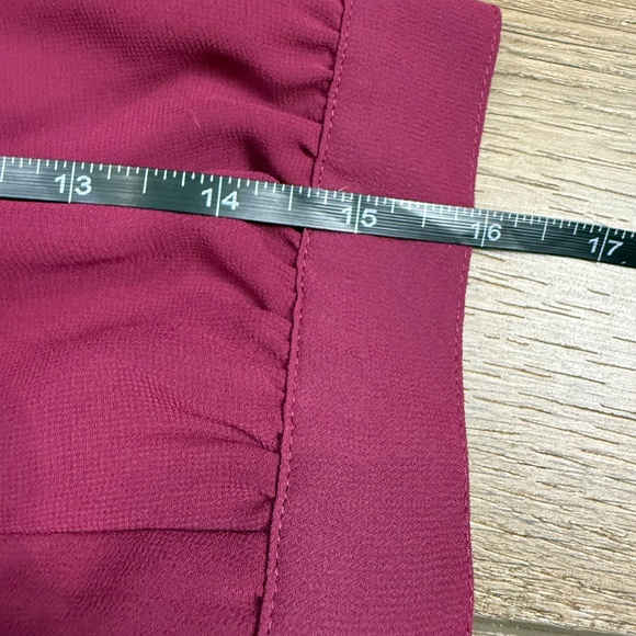 Banana Republic Women's Chiffon Burgundy Dress, Party, Wedding Guest, NWT Sz 14 - Picture 12 of 12